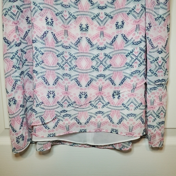 Cabi-Heart of Cabi # 250-Sleeveless Tiered Layered Blouse-Ombre Mosaic-M - Picture 3 of 9